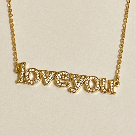 ⭐️CZ LOVE YOU necklace - Picture 5 of 6